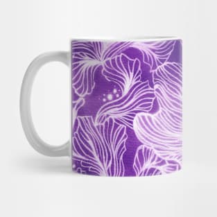 Purple Shibori Corals Mug